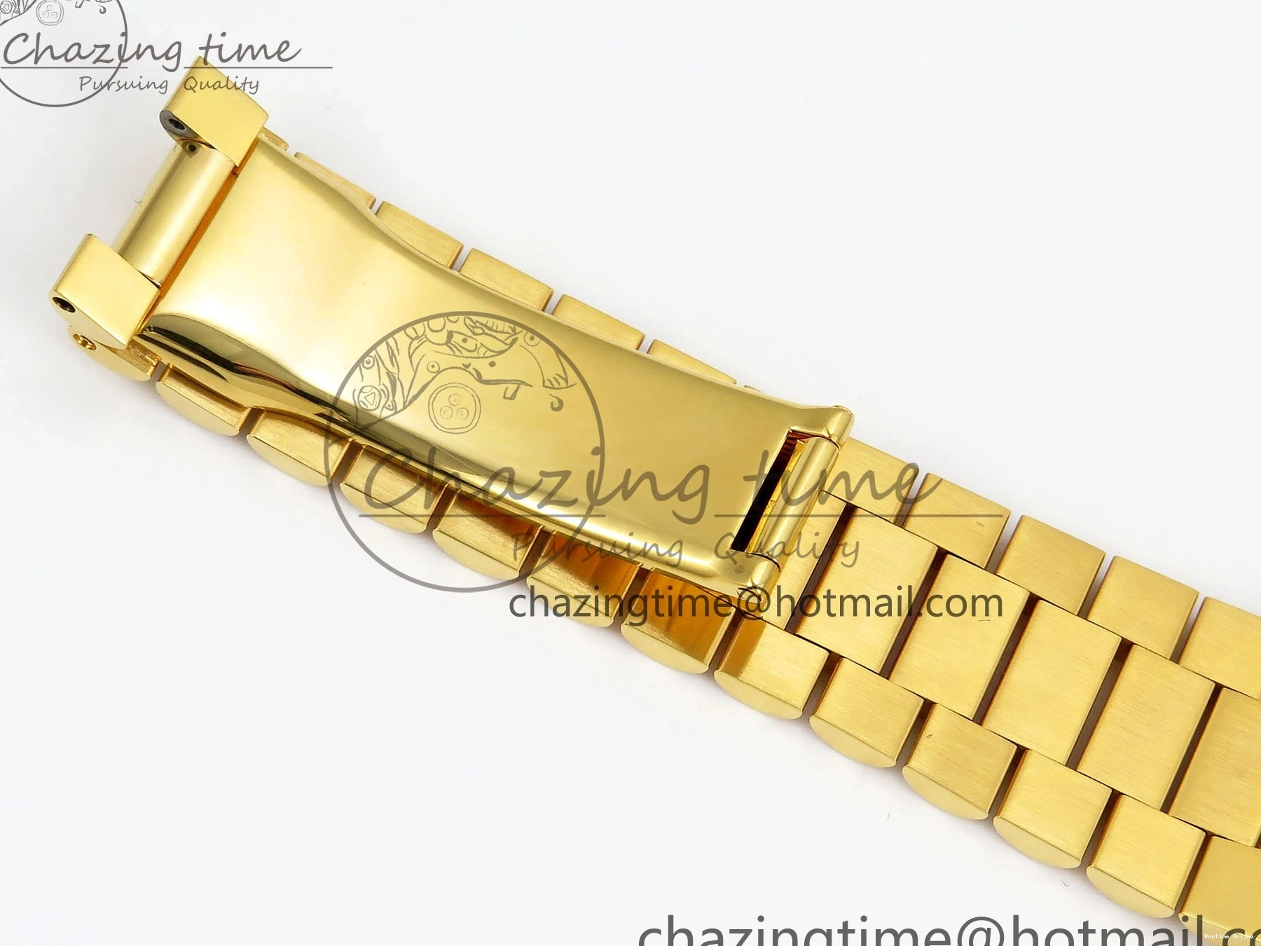 1225 WrinkleFree DayDate 40 228238 ARF 904L Steel YG Crystal Diamonds Bezel on President Bracelet VR 1550